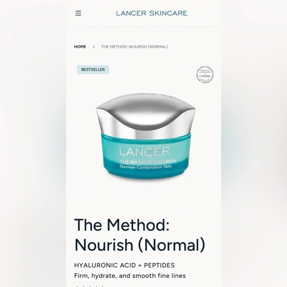 Lancer The Method: Nourish 1.7 oz